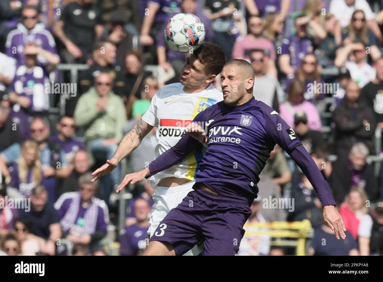 Anderlecht's Islam Slimani pictured during a soccer match between