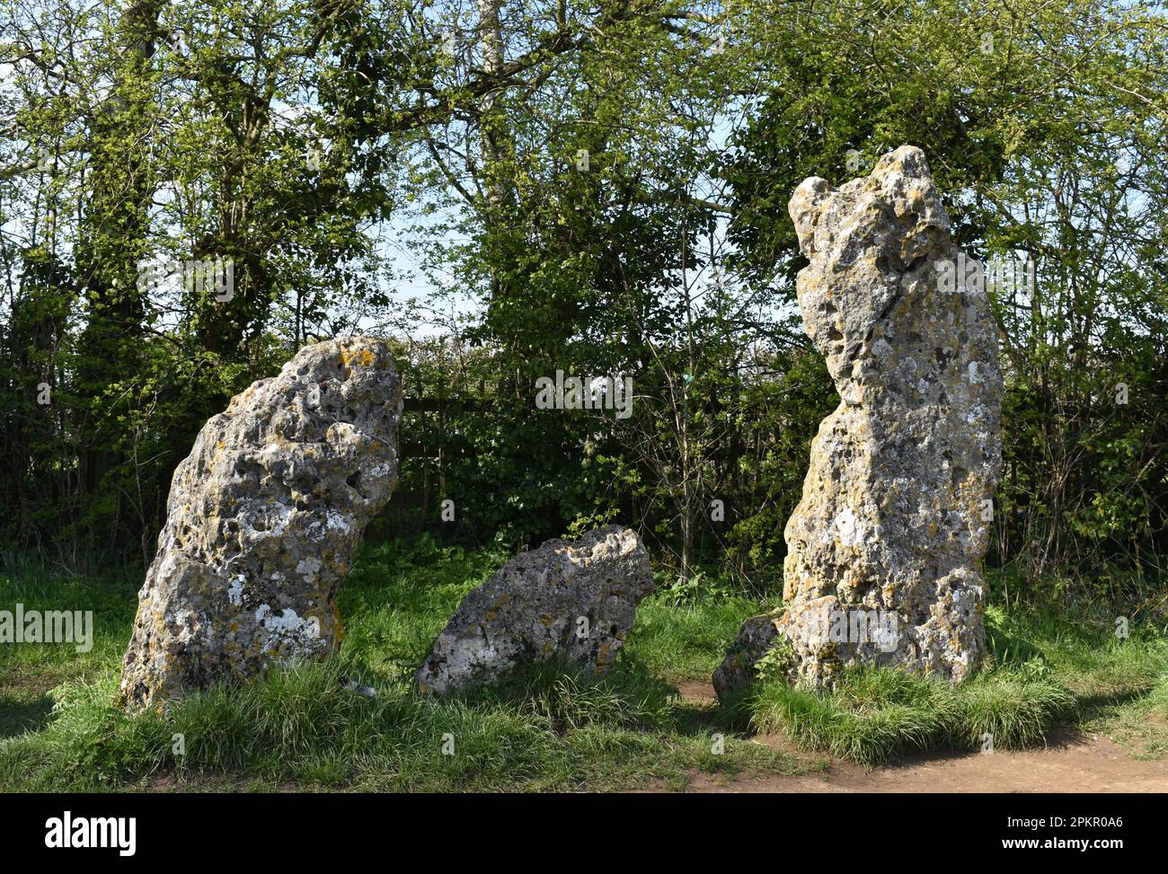 The King's Men at The Rollright Stones Stock Photo