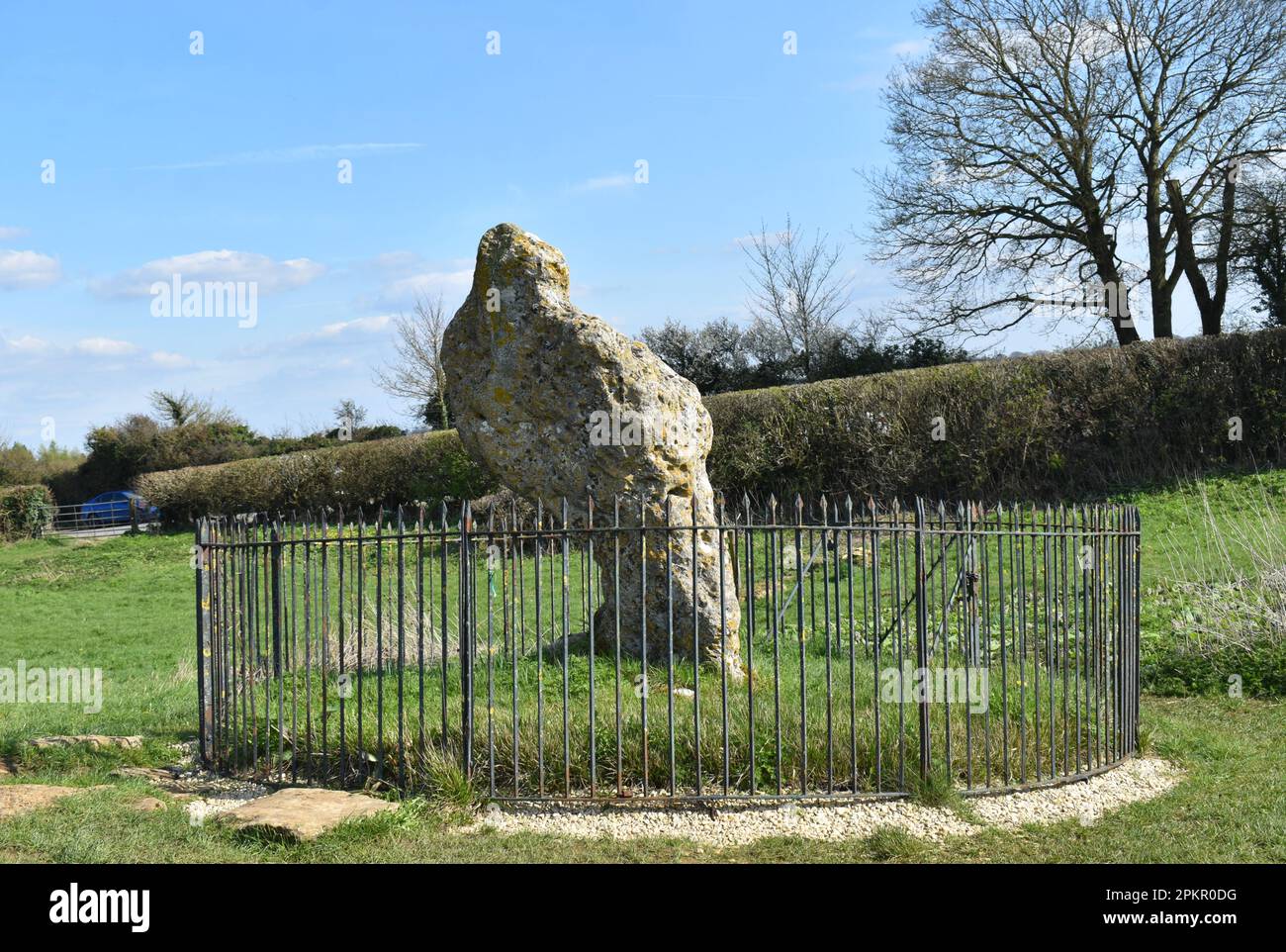 The King Stone at The Rollright Stones. Stock Photo