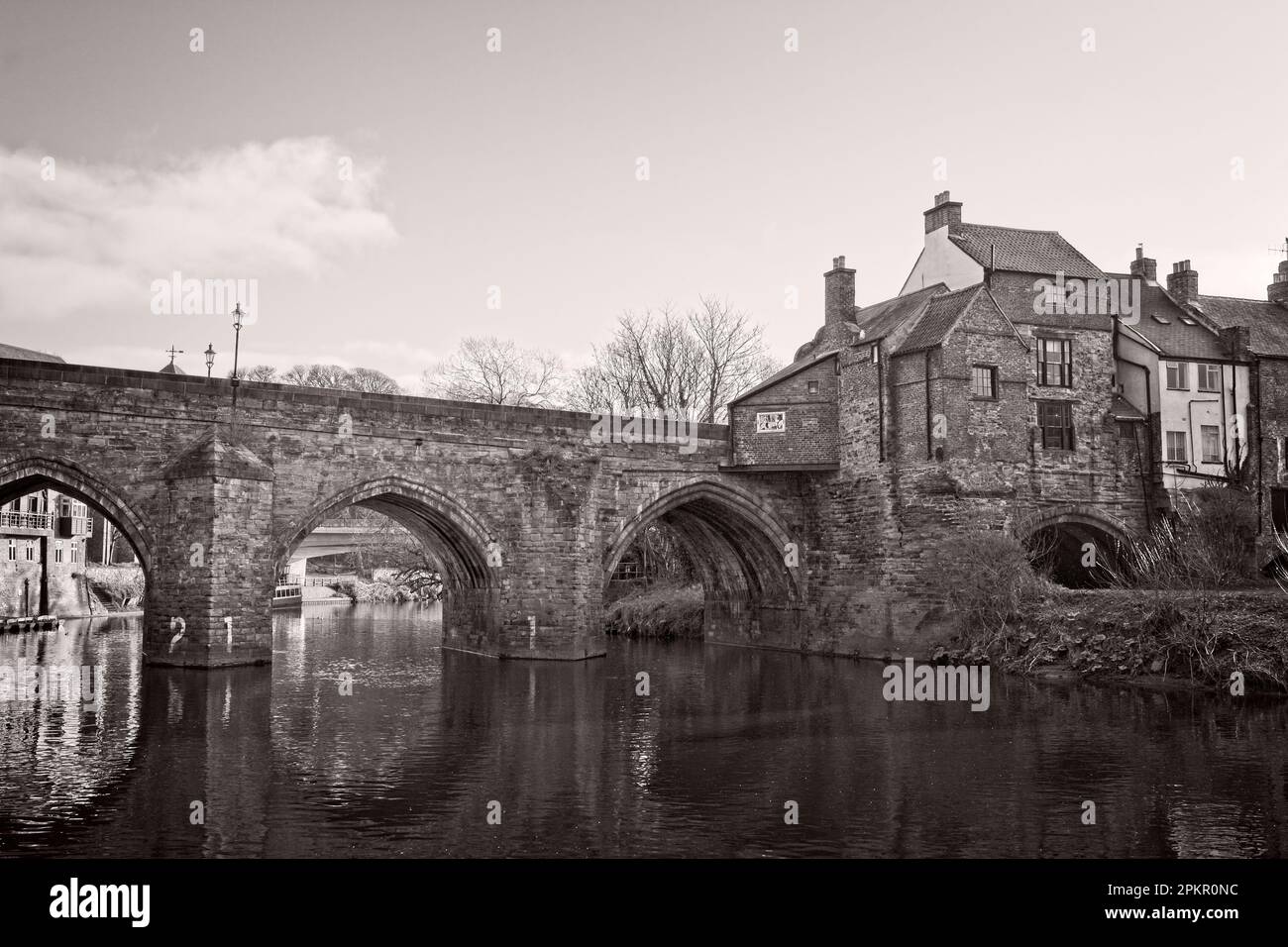 Elvet Bridge is a grade one listed medieval arched masonry structure