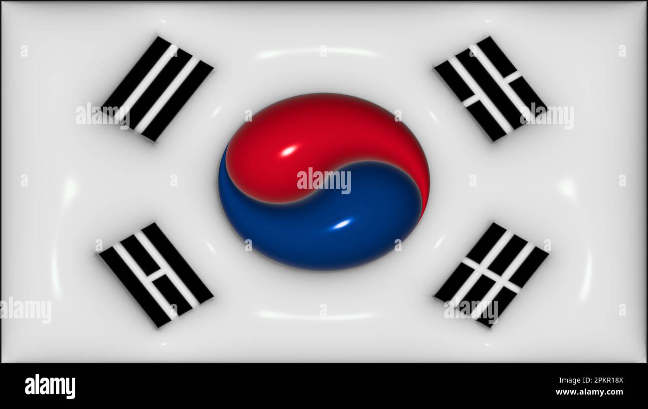 South Korea flag Stock Photo Alamy