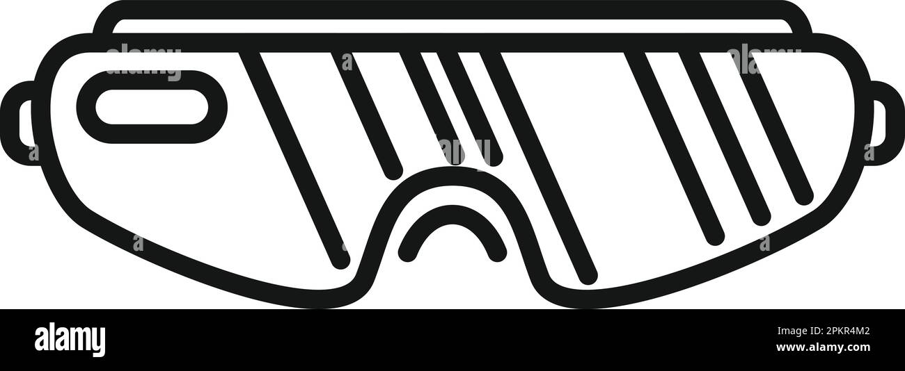 Tech headset icon outline vector. Vr reality. Digital video Stock ...