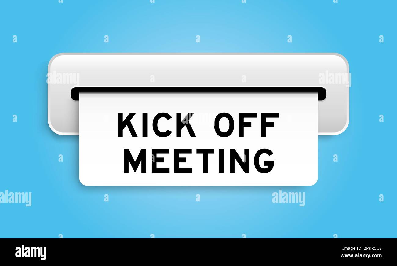 Kickoff meeting Stock Vector Images Alamy