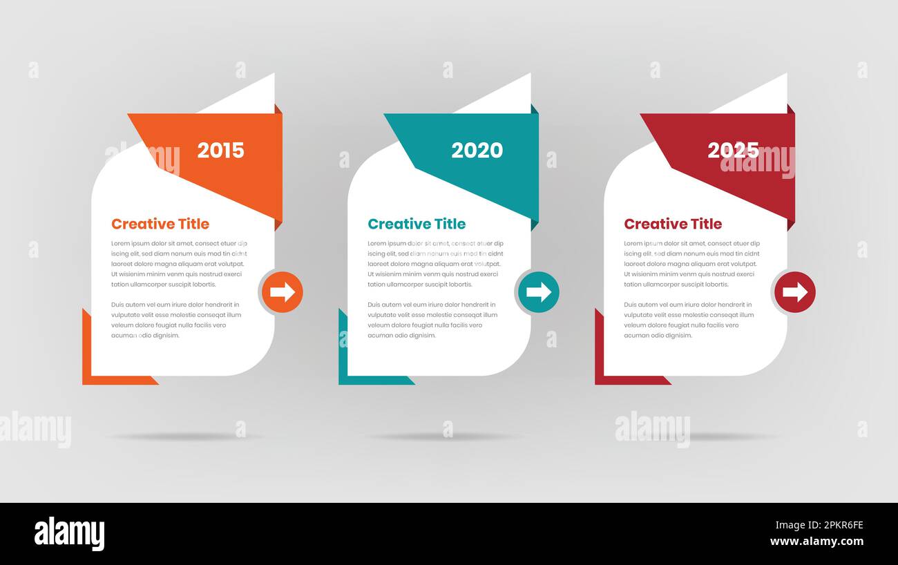Process or business steps infographic data presentation template Stock Vector