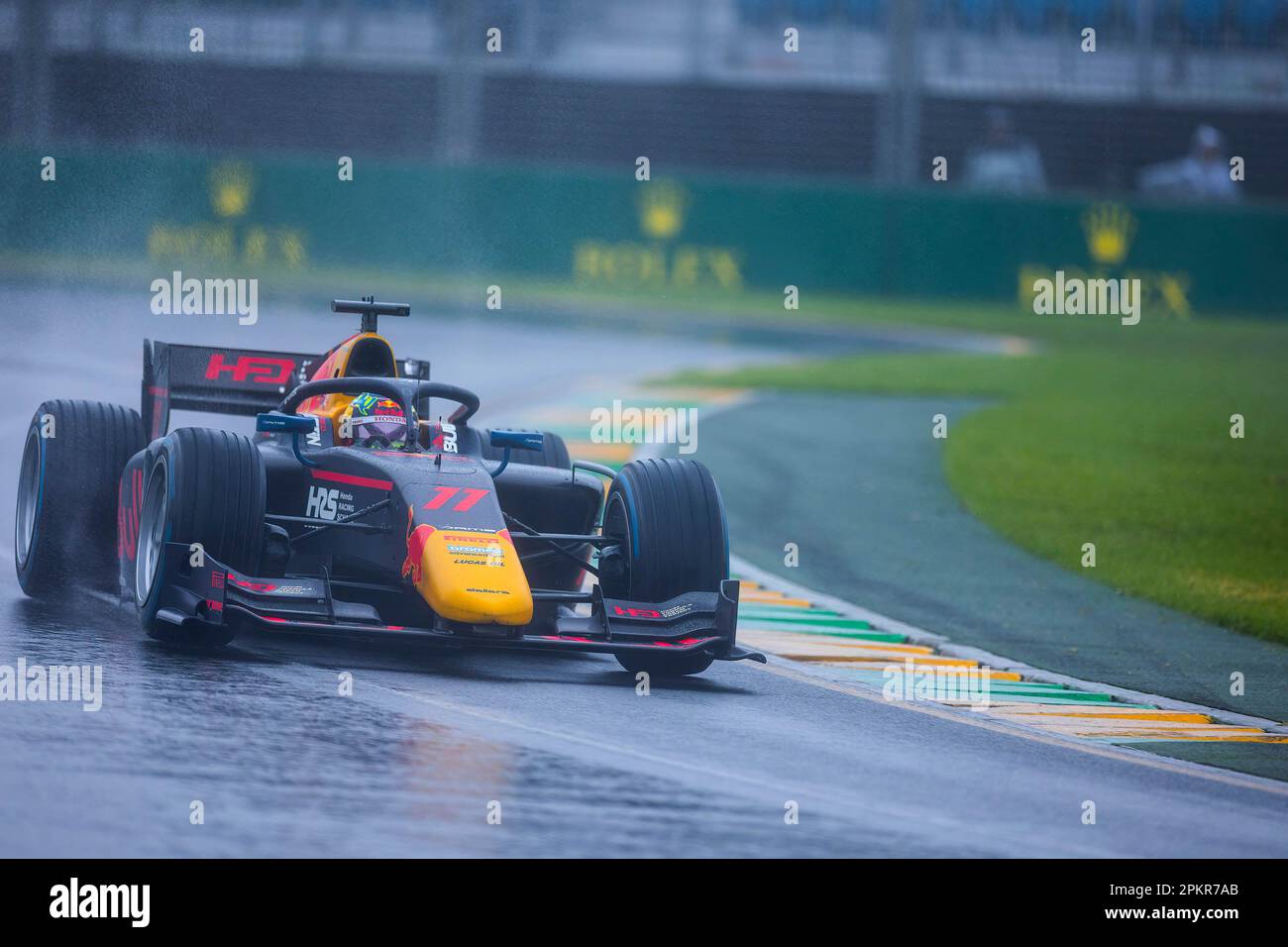 Ayumu Iwasa of Japan driving the DAMS (11) during F2 qualifying at the