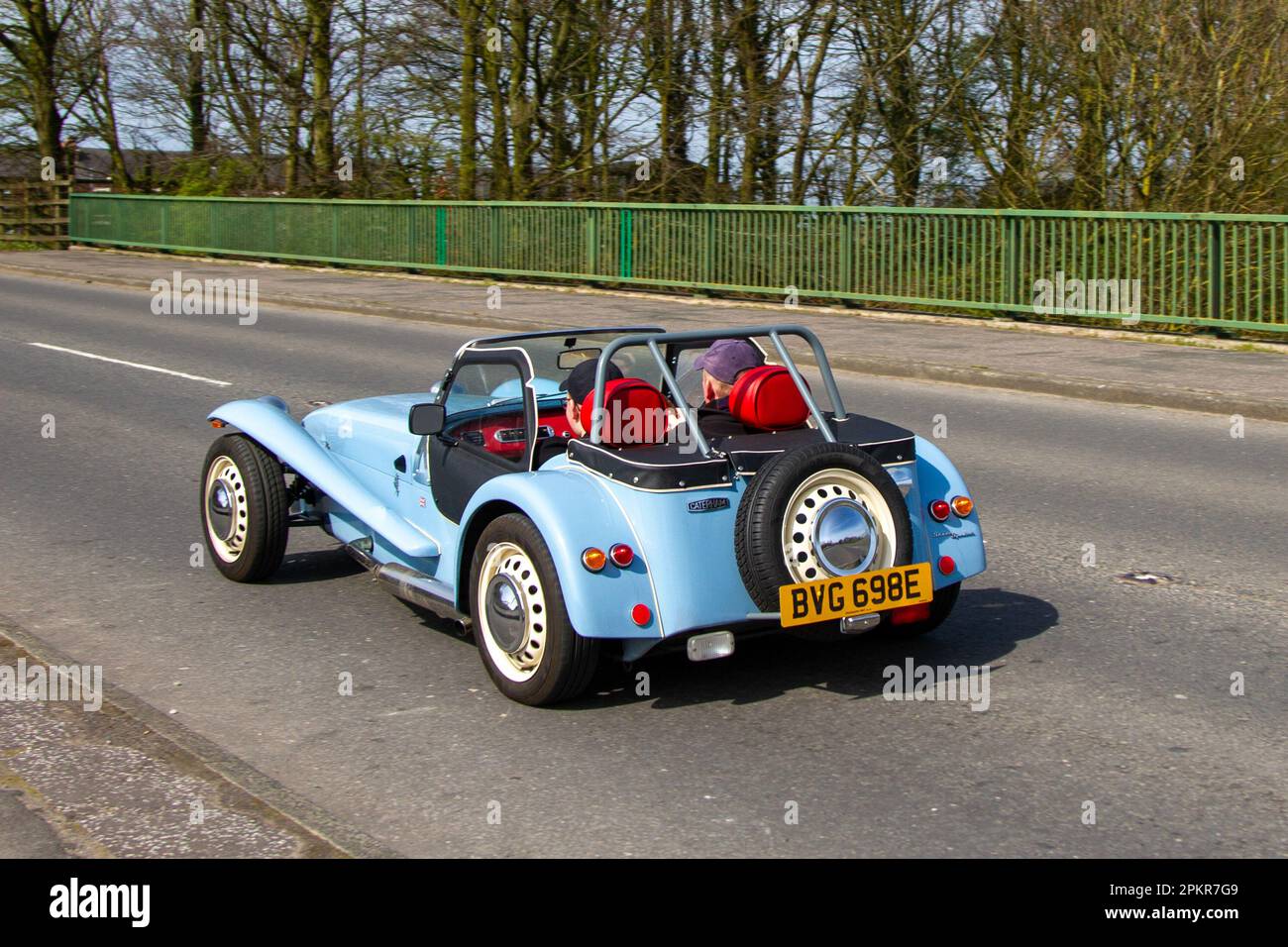 2017 blue Caterham 660cc; twoseater, rearwheel drive openair sports