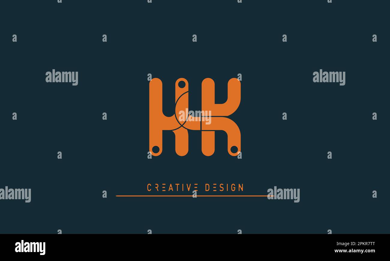 Alphabet letters Initials Monogram logo KK Stock Vector Image & Art - Alamy