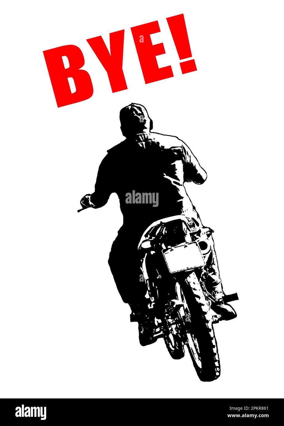 Bye sticker Cut Out Stock Images & Pictures - Alamy