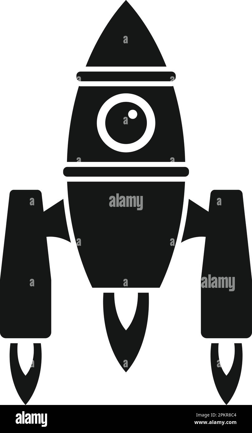 Rocket startup icon simple vector. Fire start. Sky future Stock Vector ...