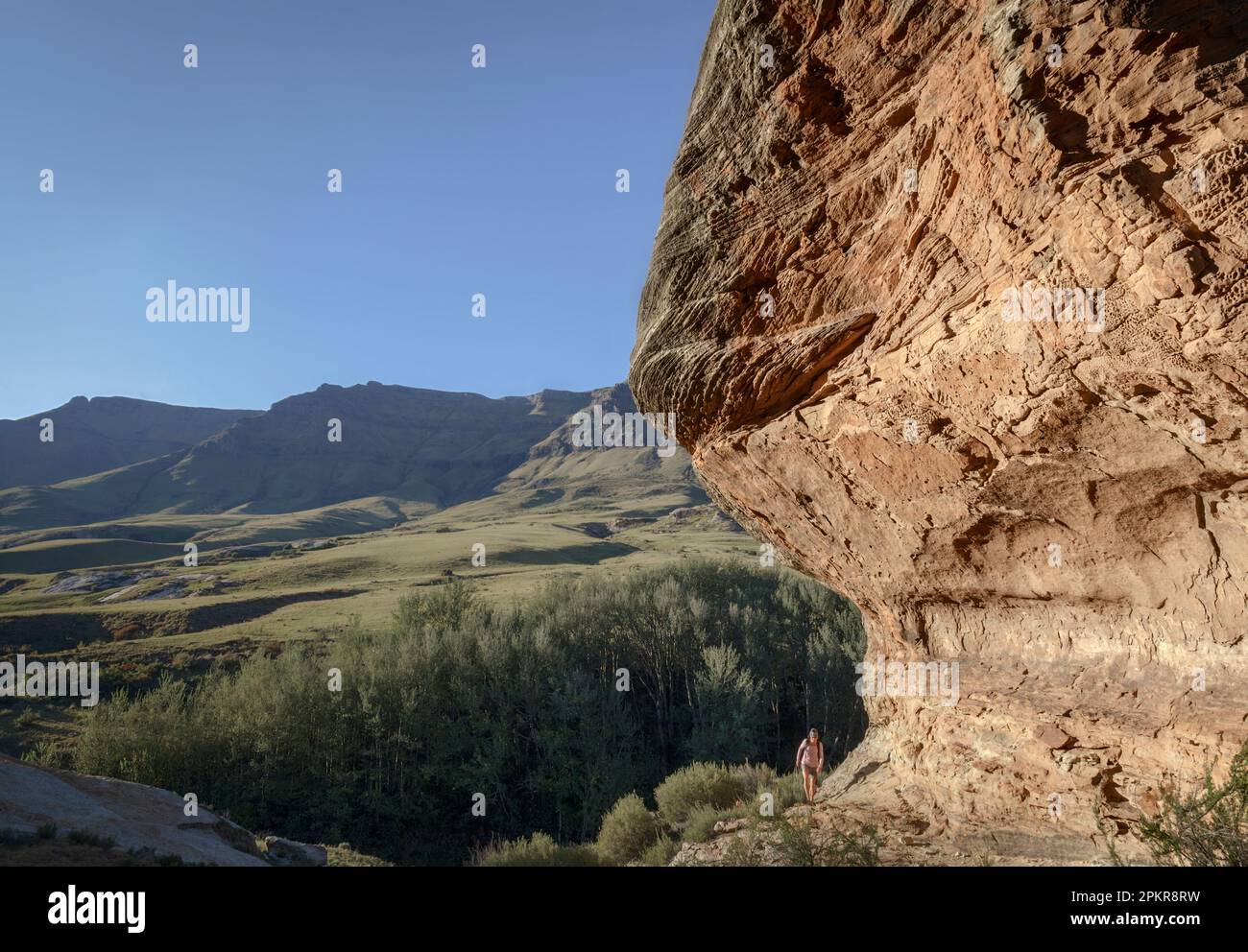 Landscape with Sandstone boulders in the Balloch Valley in South Africa ...