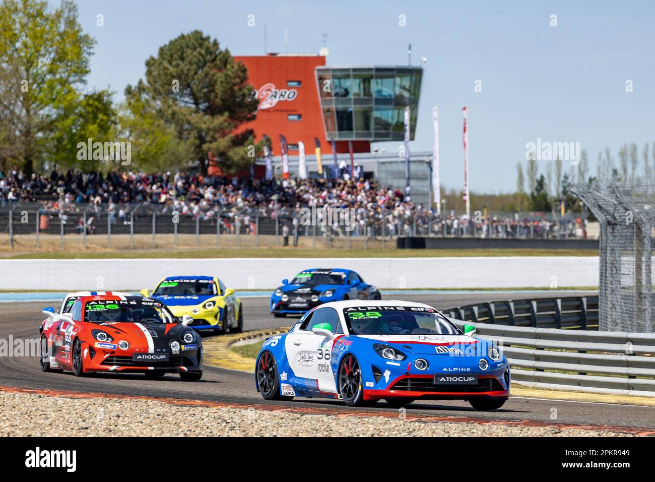 38 FAVRE Romain, VPS Racing, Alpine A110 Cup, Junior, action during the 1st  round of the Alpine Europa Cup 2023, from April 7 to 10, 2023 on the  Circuit Paul Armagnac, in