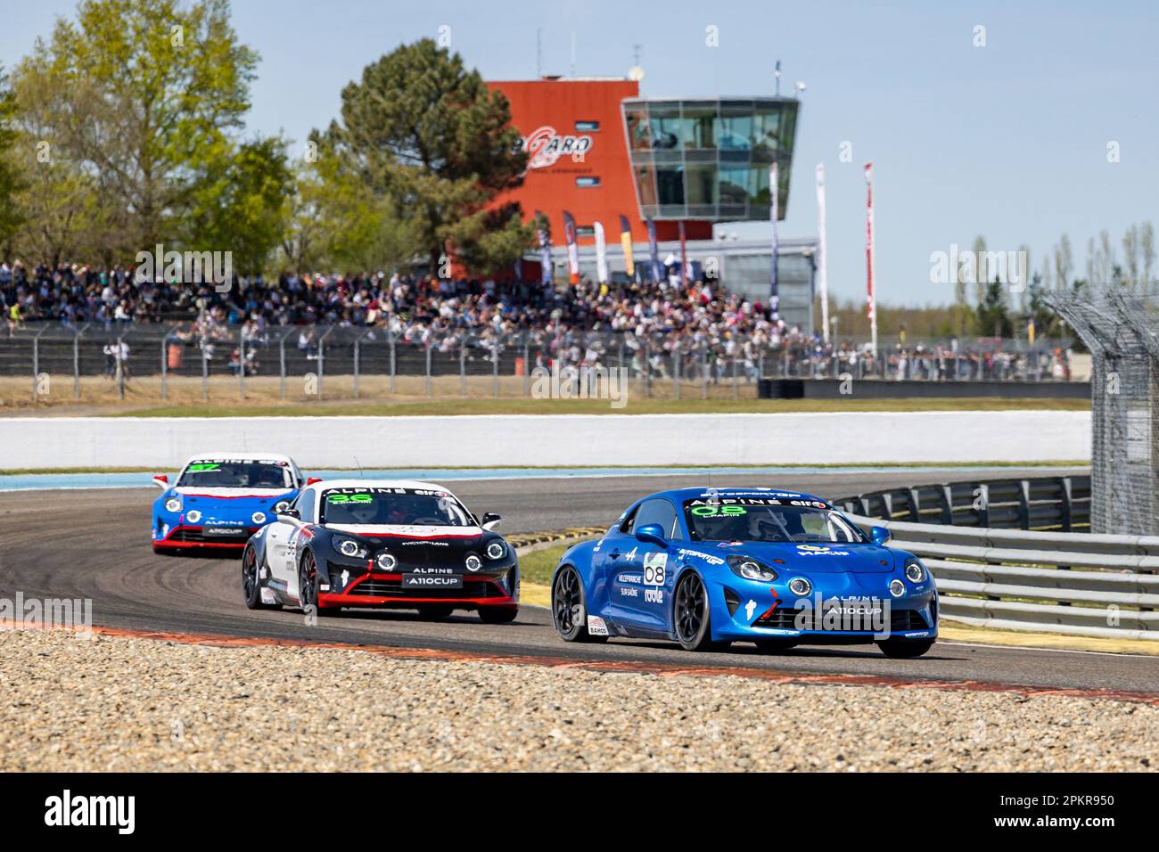 08 PAPIN Lukas, Autosport GP, Alpine A110 Cup, Junior, action during the  1st round of the Alpine Europa Cup 2023, from April 7 to 10, 2023 on the  Circuit Paul Armagnac, in