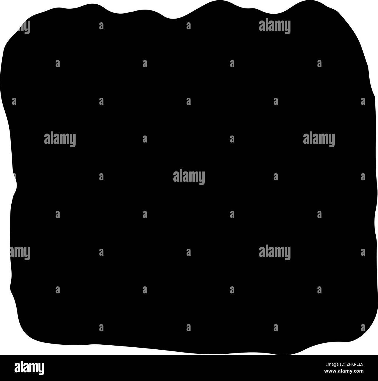 Square line brush effect of ink marker, paint drop on vector Stock