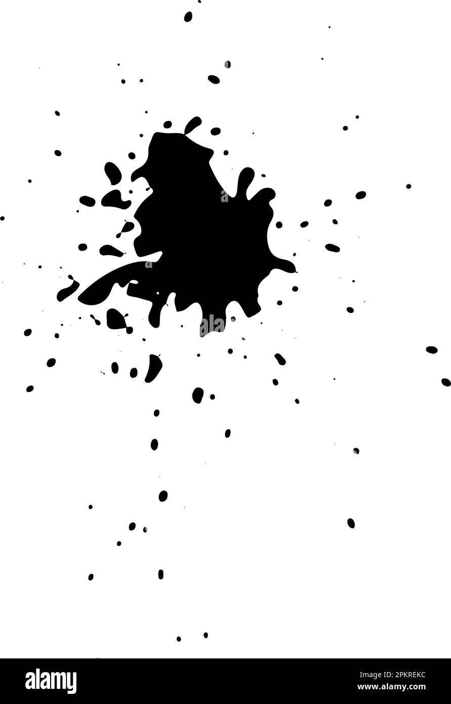Spray paint brush, splatter patterns, texture, ink drop on vector Stock Vector Image & Art Alamy