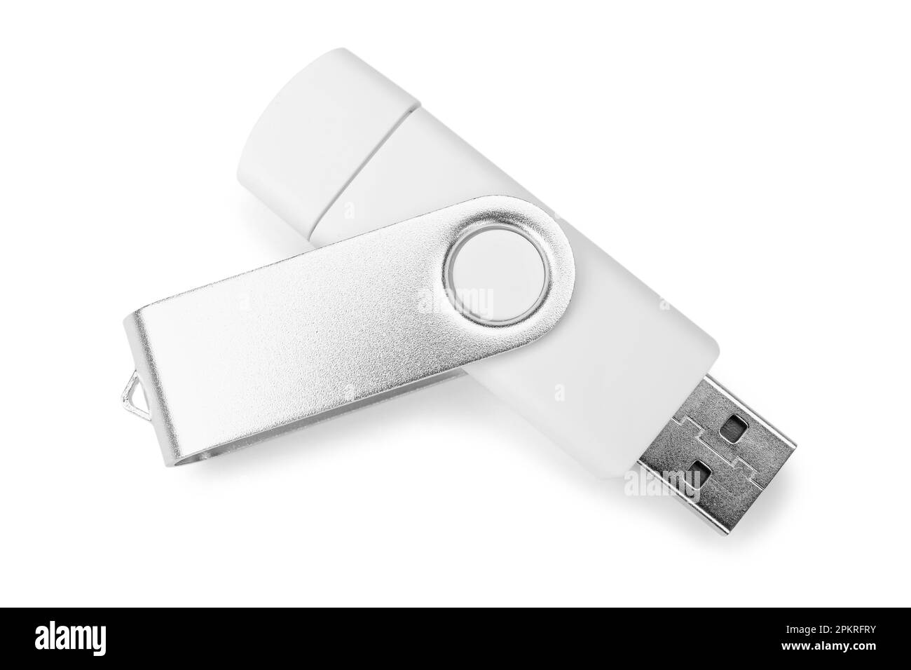 USB flash drive isolated on white background Stock Photo