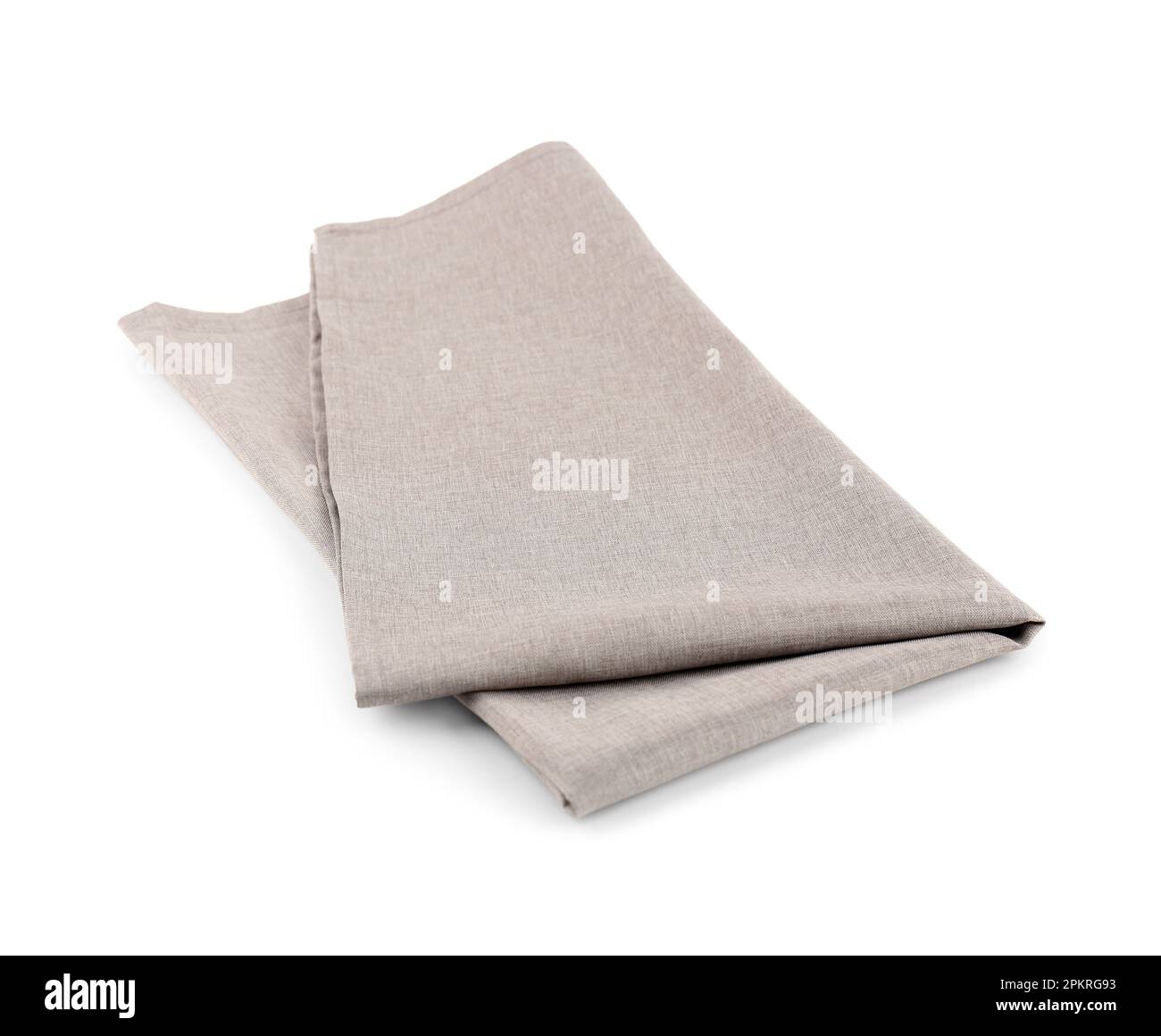 Clean fabric napkin on white background Stock Photo Alamy