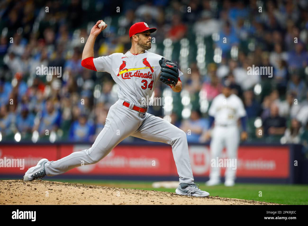 April 8, 2023 St. Louis Cardinals relief pitcher Drew VerHagen (34