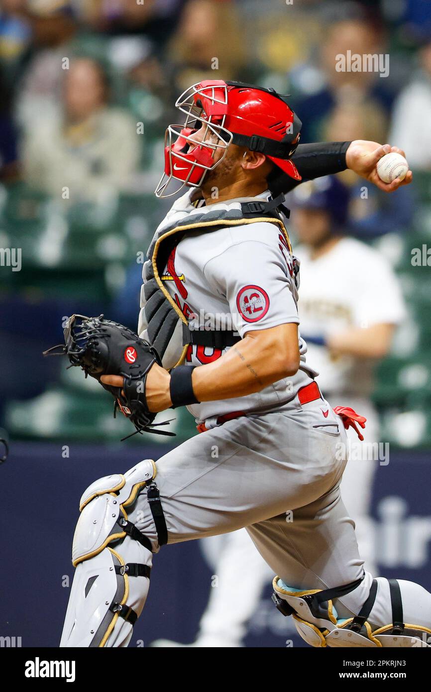 April 8, 2023 St. Louis Cardinals catcher Willson Contreras (40