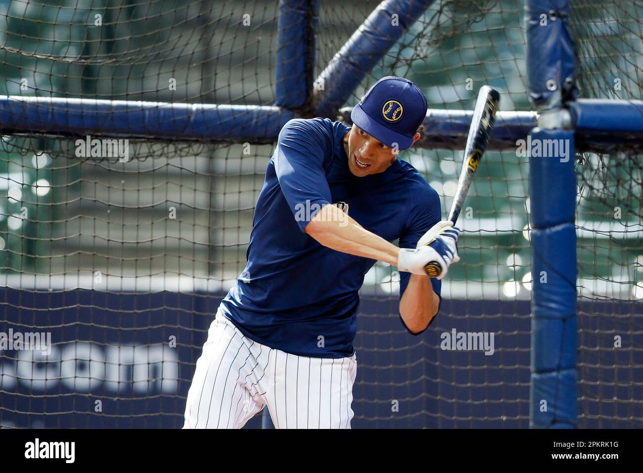 April 8, 2023 Milwaukee Brewers left fielder Christian Yelich (22