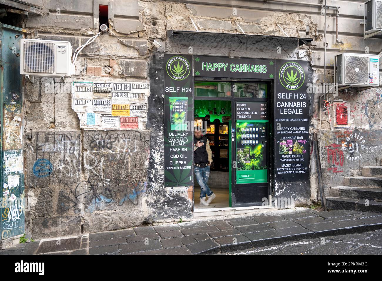 Italien, Neapel, Via Enrico De Marinis, Stock Photo Alamy