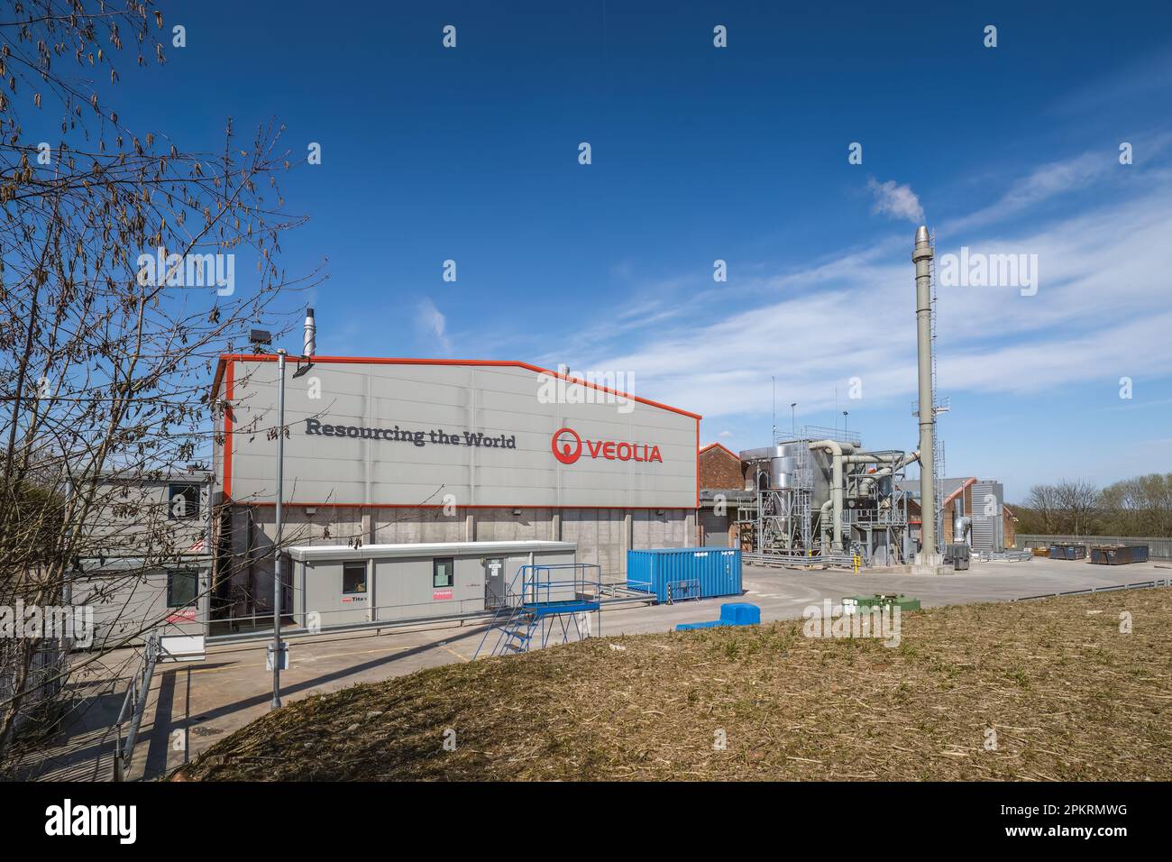 08.04.2023 St Helens, Merseyside, UK.Veolia Recycling Plant. Ravenhead