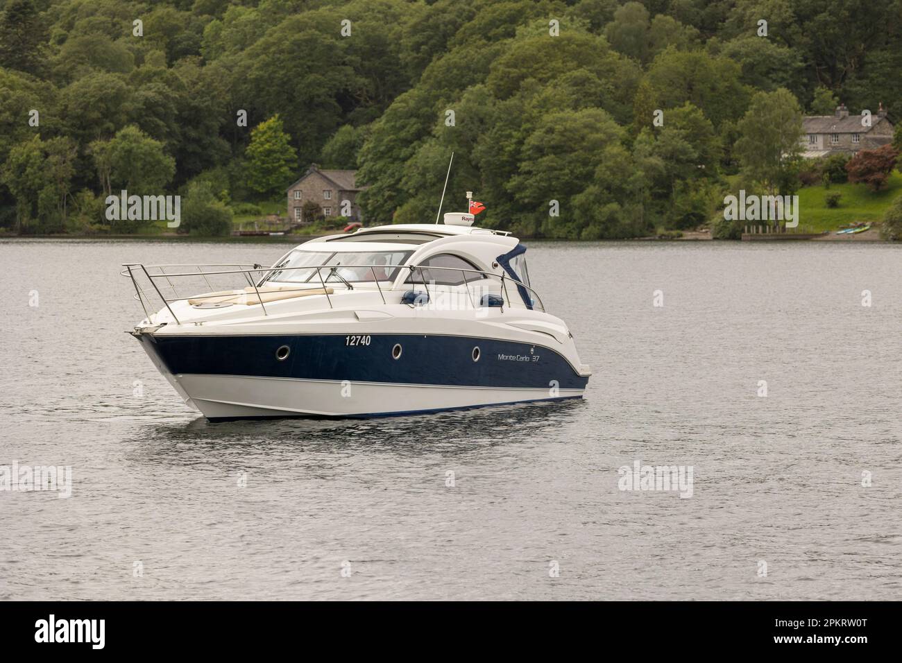 Windermere, united kingdom June 18 2022 luxury motor boat Stock Photo