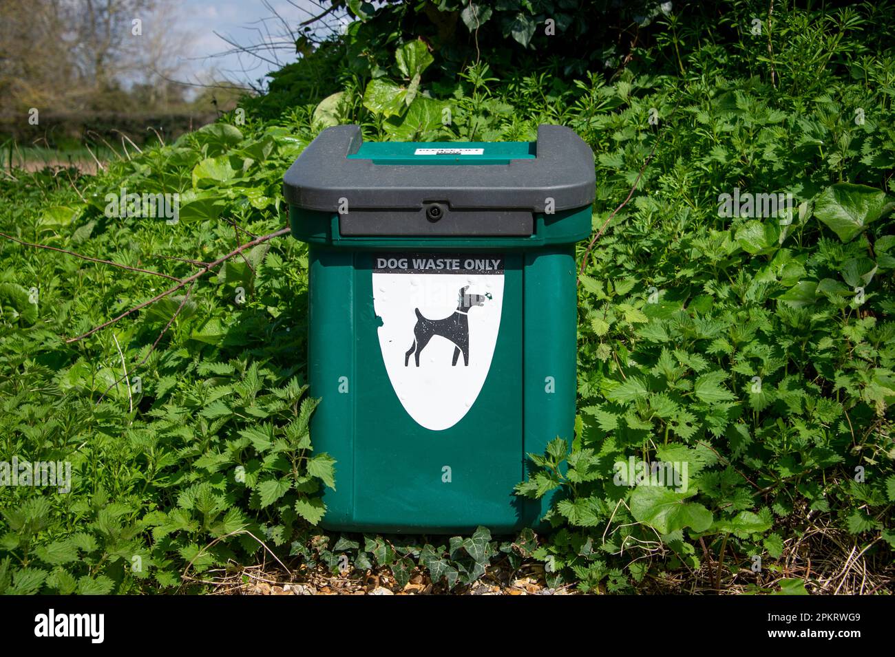 Dog waste bin. Responsible pet ownership Stock Photo Alamy