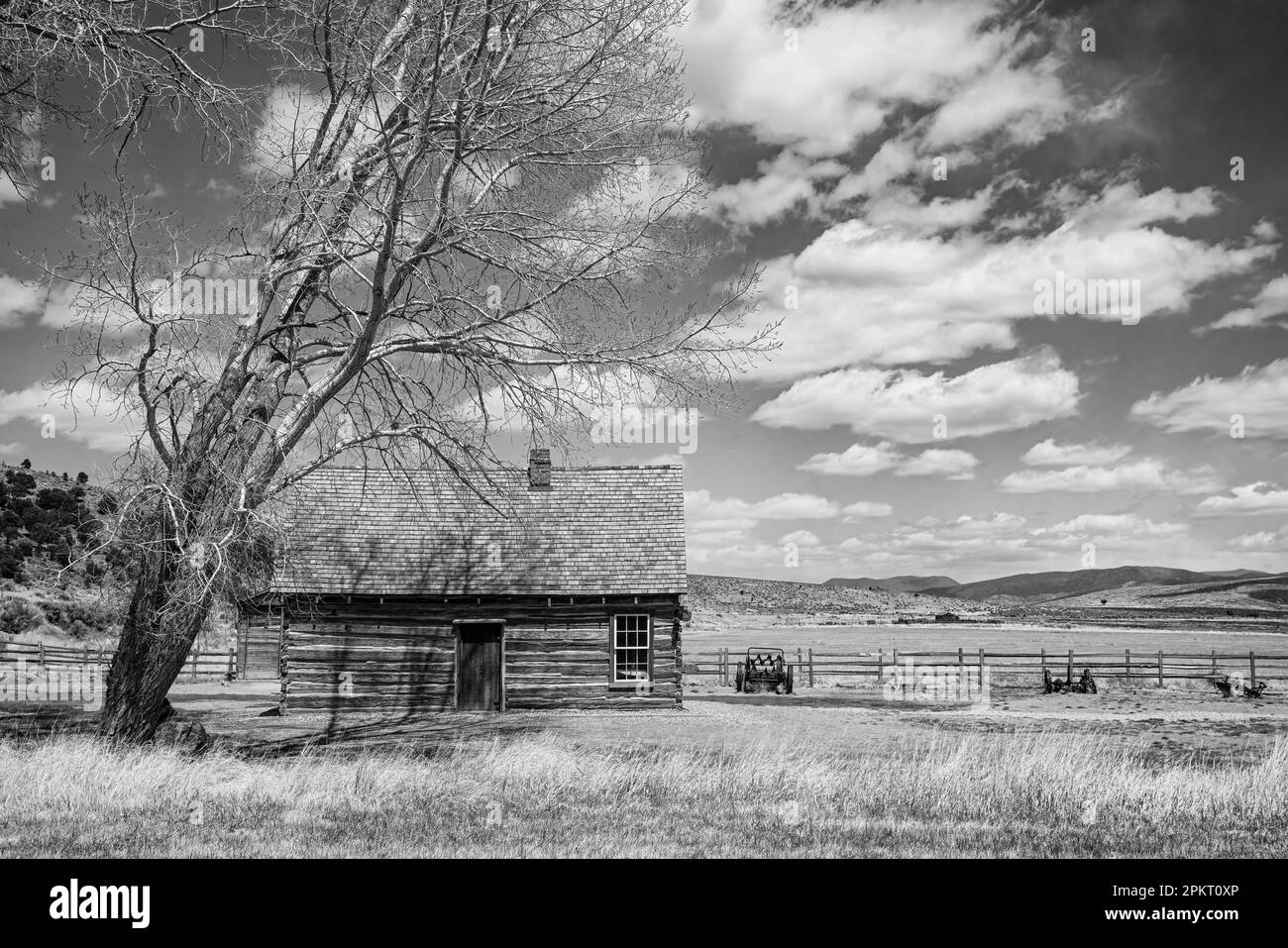 Boyhood home of But h Cassidy in Circleville, Utah Stock Photo