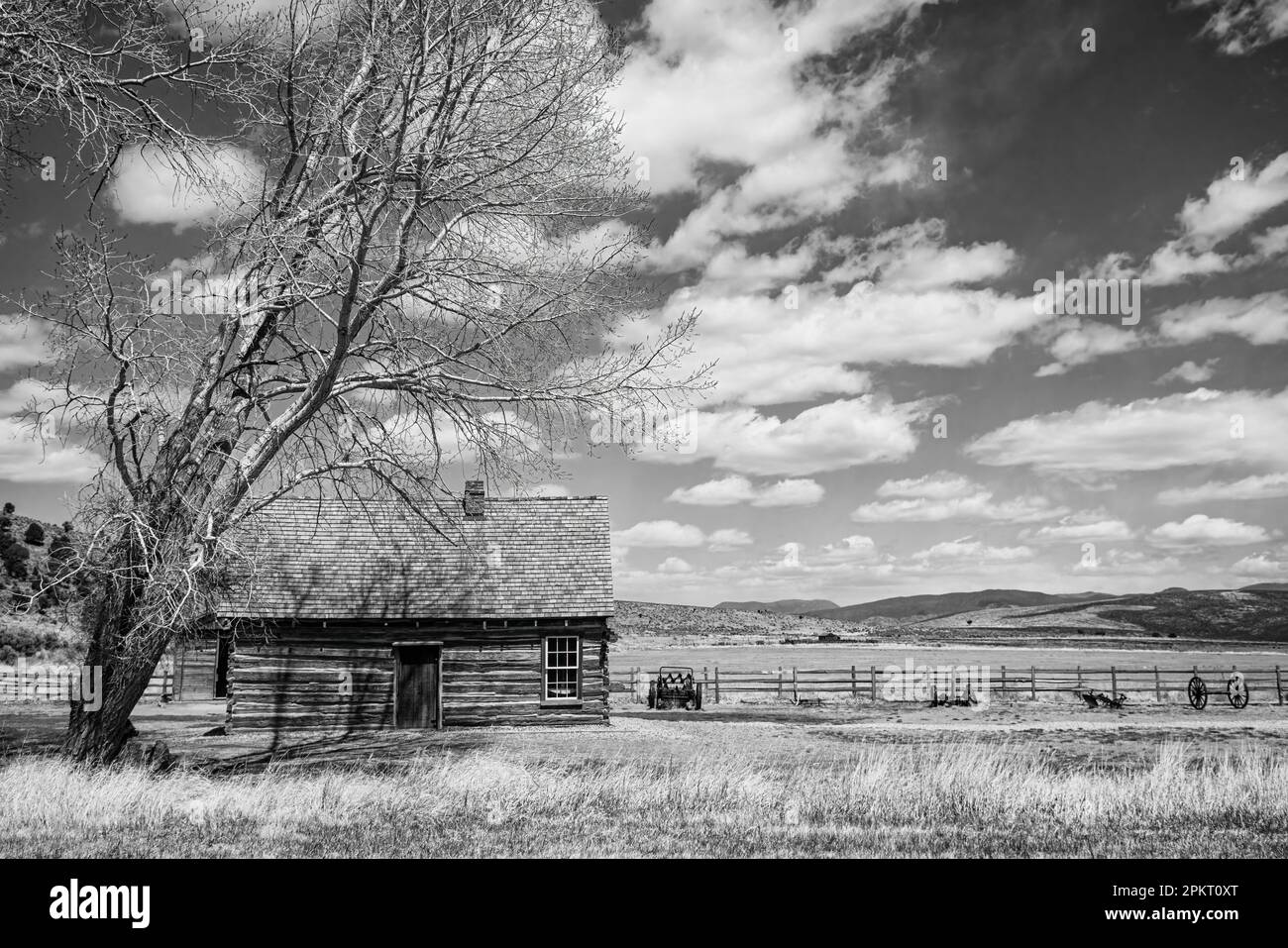 Boyhood home of But h Cassidy in Circleville, Utah Stock Photo