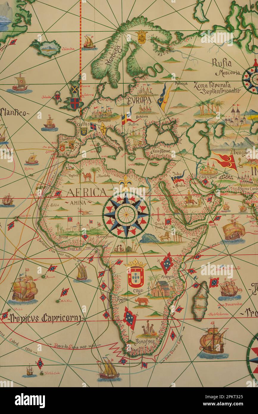 Vasco da gama map hires stock photography and images Alamy