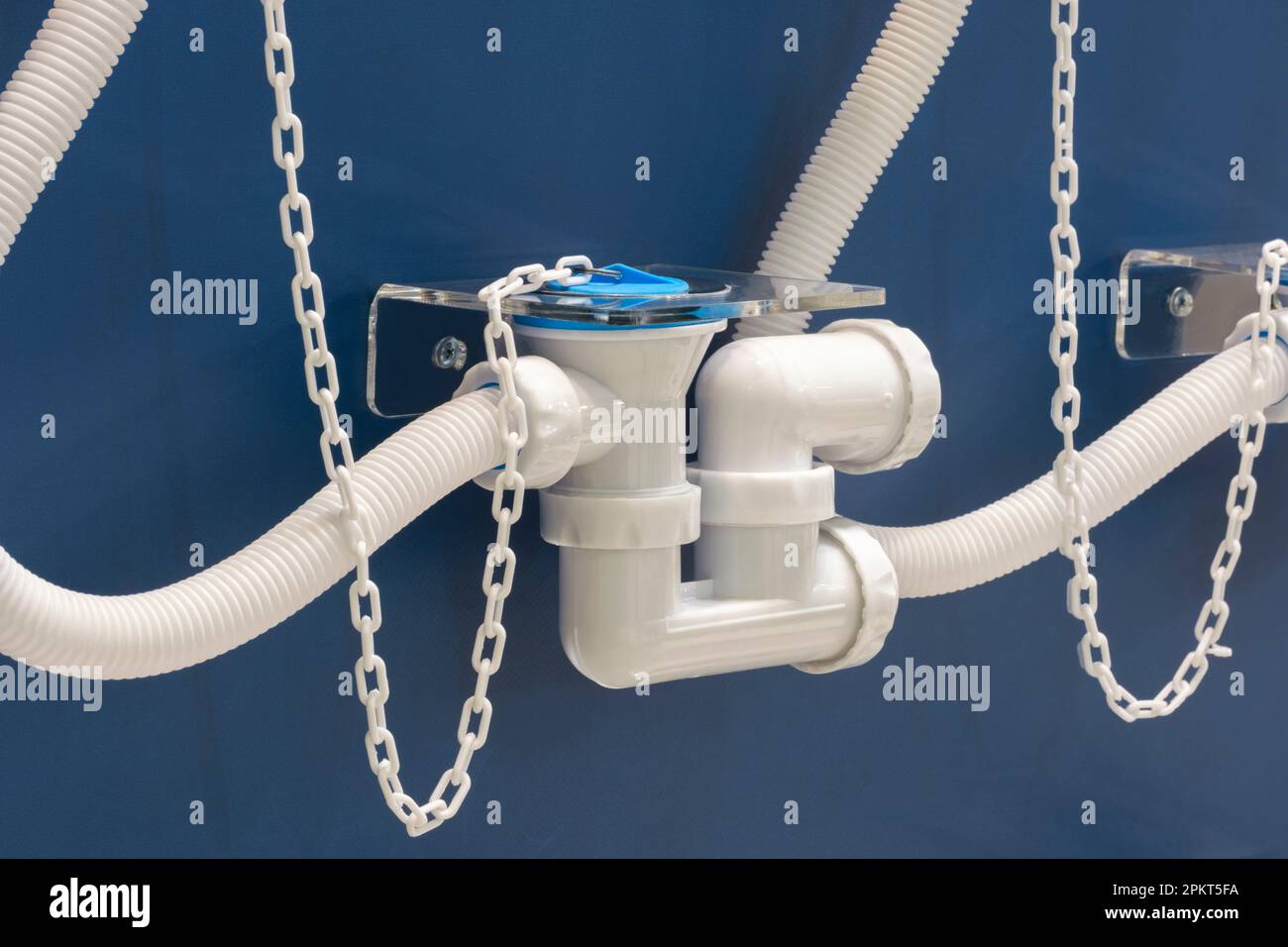 Plumbing sanitary white plastic sewer pipes siphons overflows for