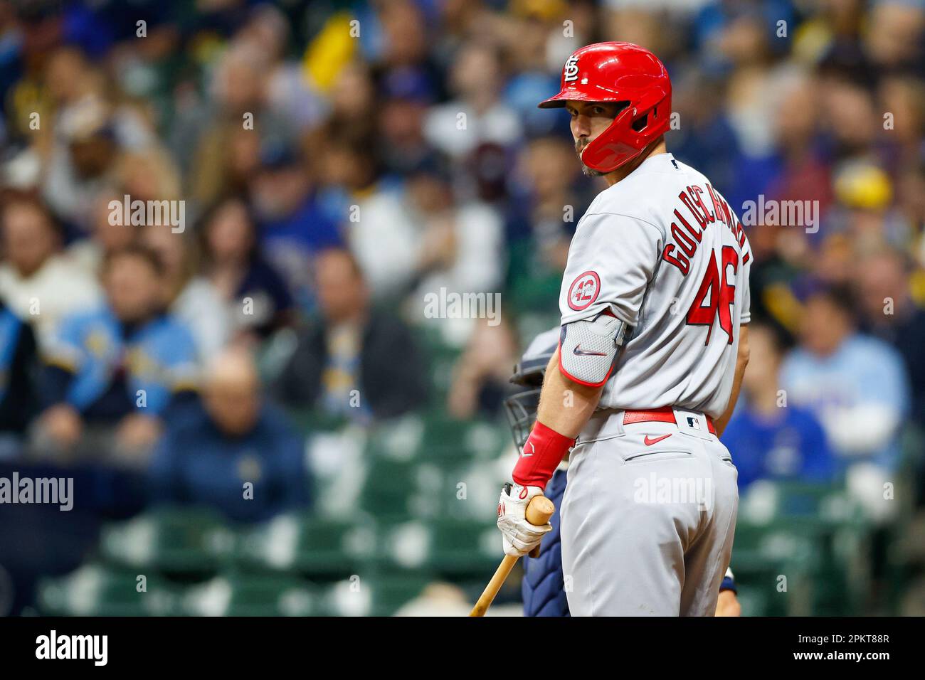 April 8, 2023 St. Louis Cardinals first baseman Paul Goldschmidt (46