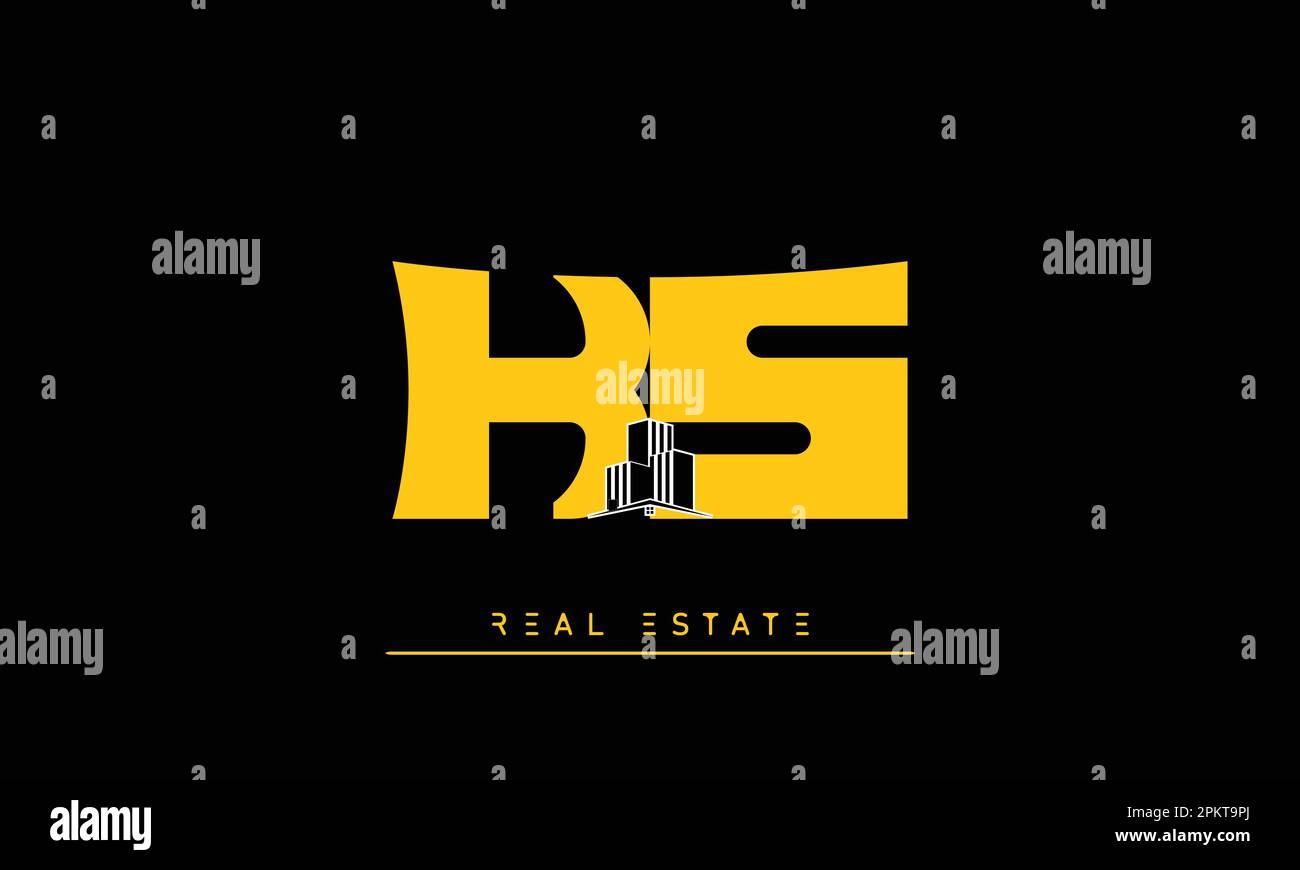 Real Estate letters Initials Monogram logo KS , SK Stock Vector