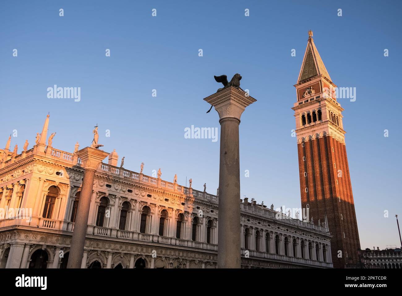 Architectural detail of Piazza San Marco (St Mark's Square) the