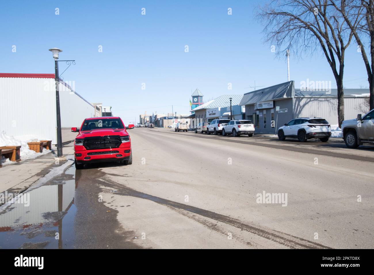 Downtown Moosomin, Saskatchewan, Canada Stock Photo Alamy