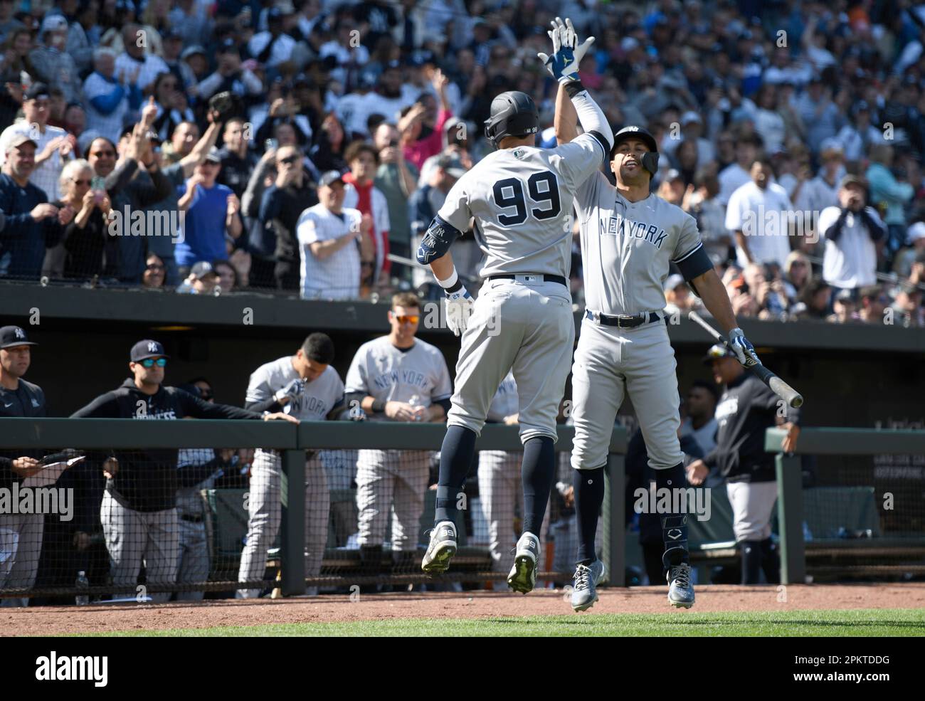 May 23, 2018: New York Yankees right fielder Giancarlo Stanton #27 at bat  during an MLB game between the New York Yankees and the Texas Rangers at  Globe Life Park in Arlington