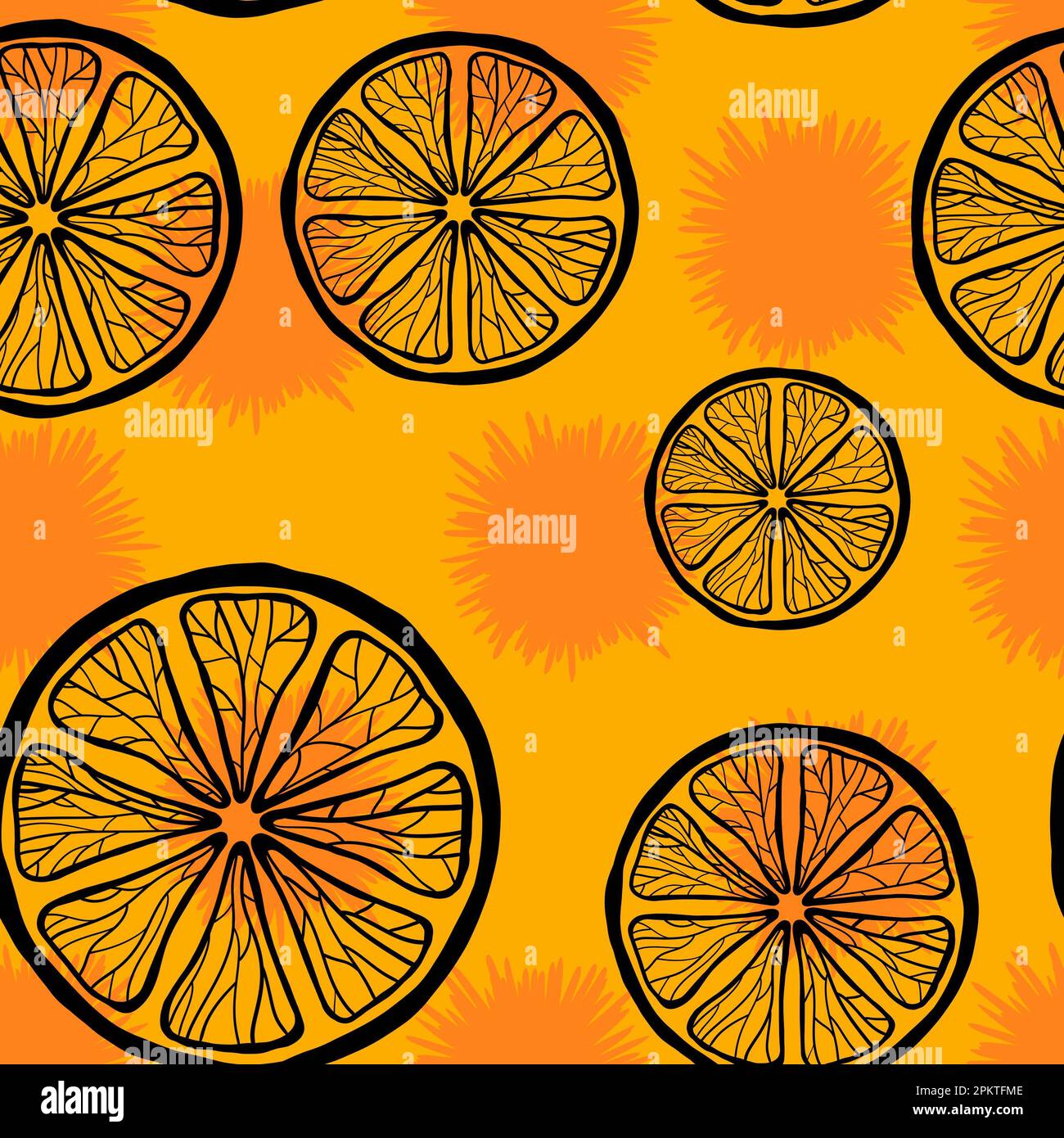 Cartoon summer seamless lemon pattern for wrapping paper and fabrics ...