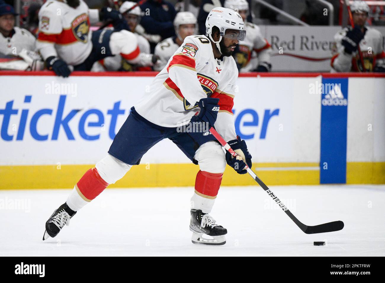 Florida Panthers left wing Anthony Duclair plays during the first period of  an NHL hockey game, Monday, March 20, 2023, in Detroit. (AP Photo/Carlos  Osorio Stock Photo - Alamy