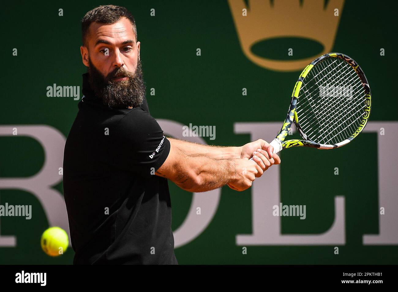 Benoit PAIRE of France during the Rolex Monte-Carlo, ATP Masters 1000  tennis event on April