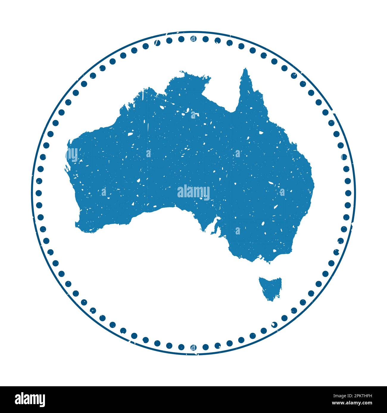 Australia sticker. Travel rubber stamp with map of country, vector