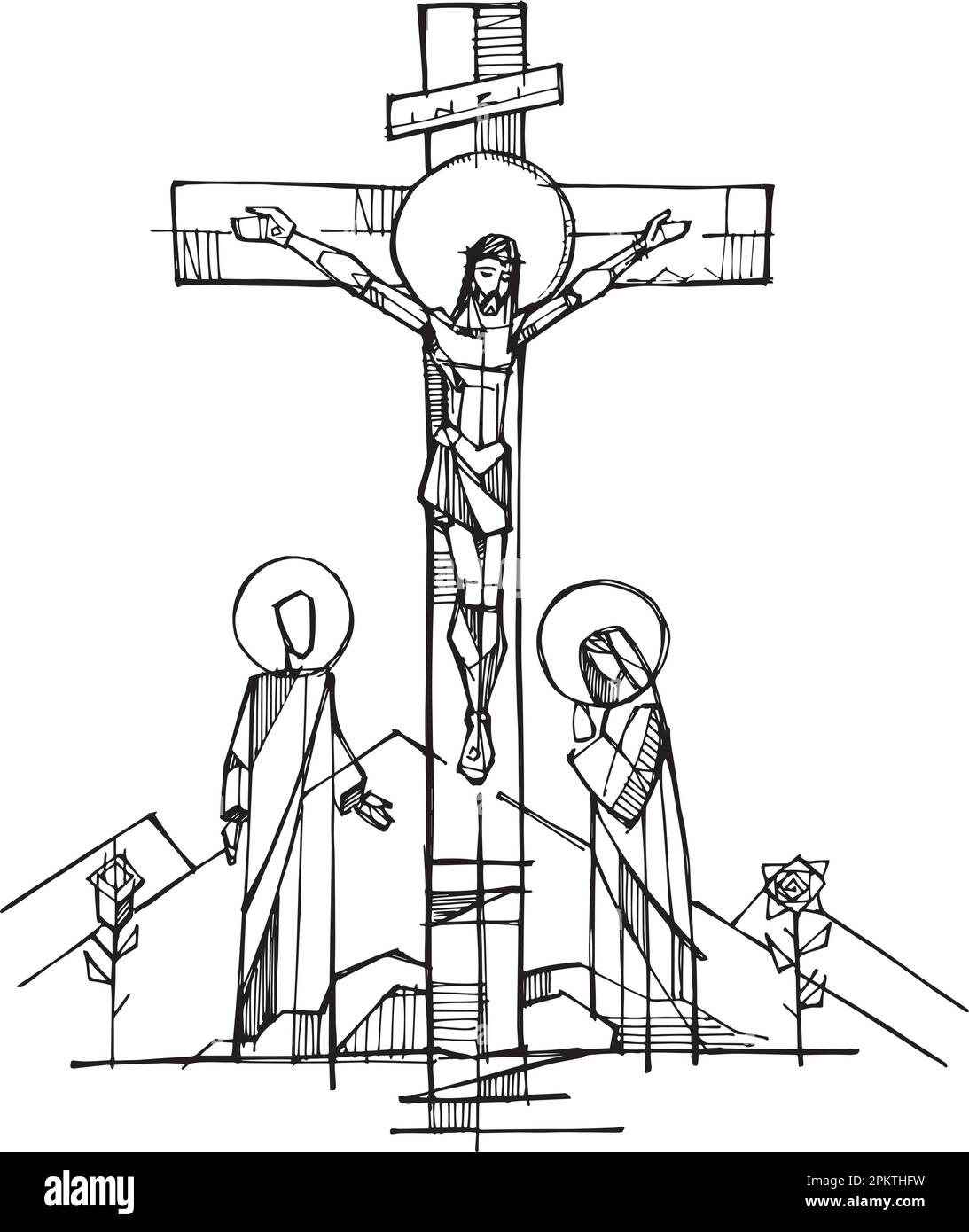 Hoelaat Is De Passion Christ mary Cut Out Stock Images & Pictures - Alamy