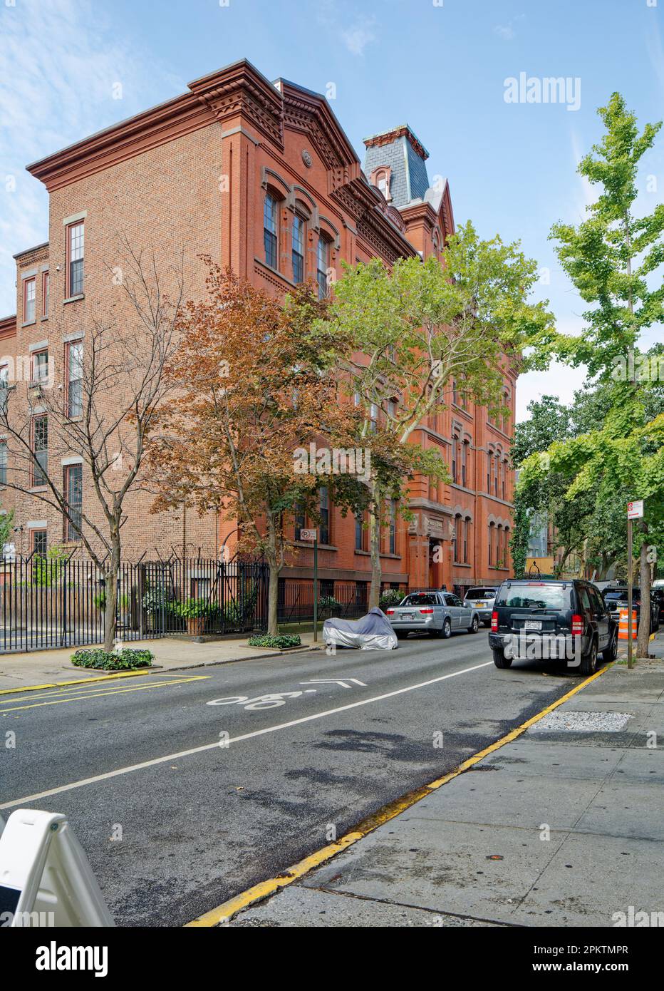 Former Public School No. 78, at 174 Pacific Street, has been converted to apartments within Brooklyn’s Cobble Hill Historic District. Stock Photo