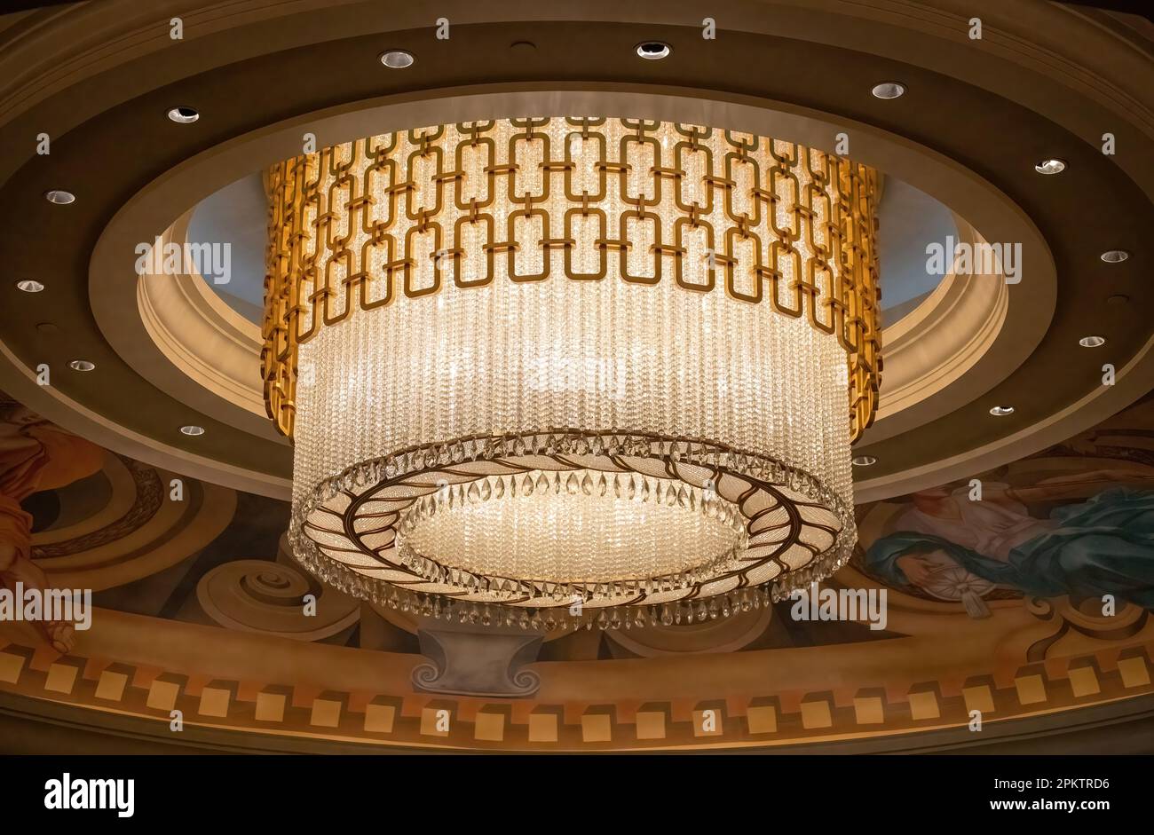 lighting fixture on the ceiling of Caesars Palace in Las Vegas