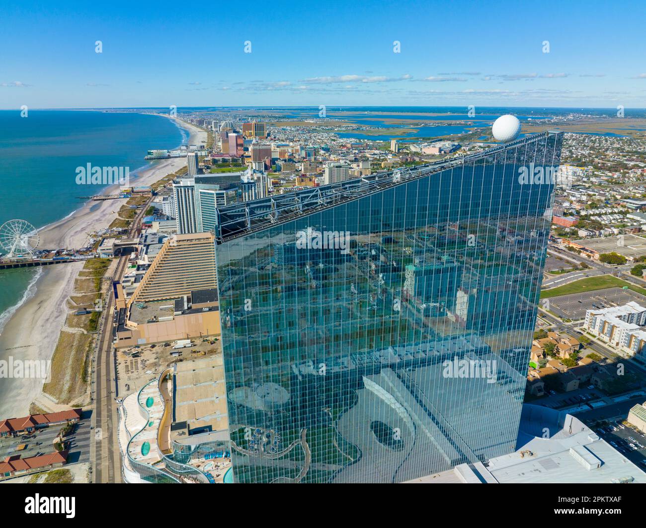 Ocean Casino Resort aerial view - Ocean Casino Resort Aerial View At Boardwalk In Atlantic City New Jersey Nj Usa 2PKTXAF 