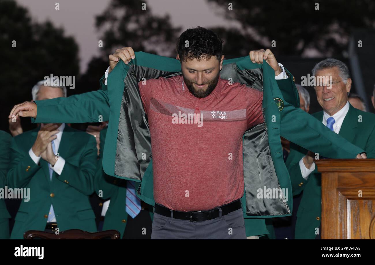 Augusta, United States. 09th Apr, 2023. Masters winner Jon Rahm