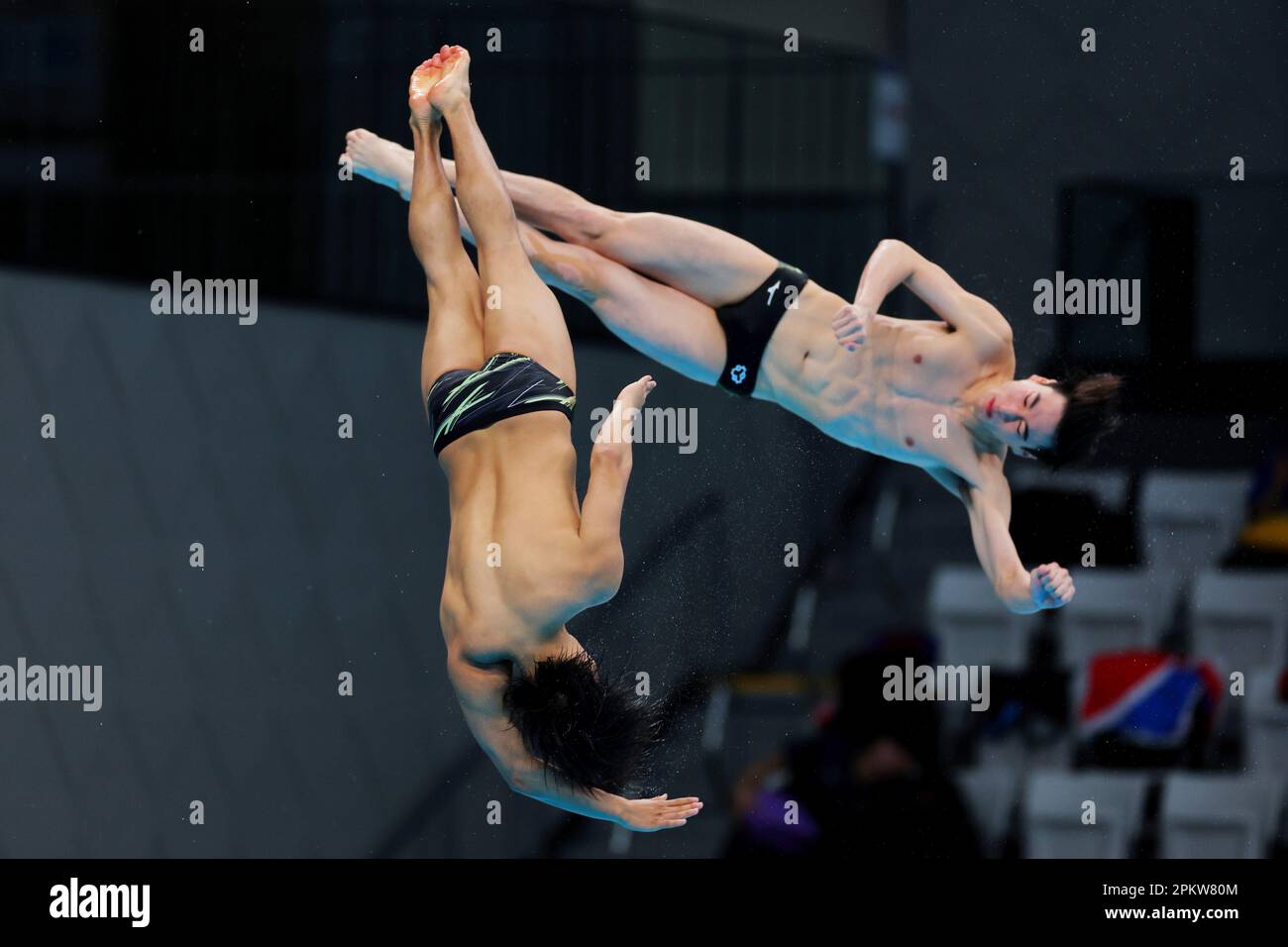 Tokyo, Japan. 7th Apr, 2023. Reo Sakata & Ryunosuke Kataoka Diving