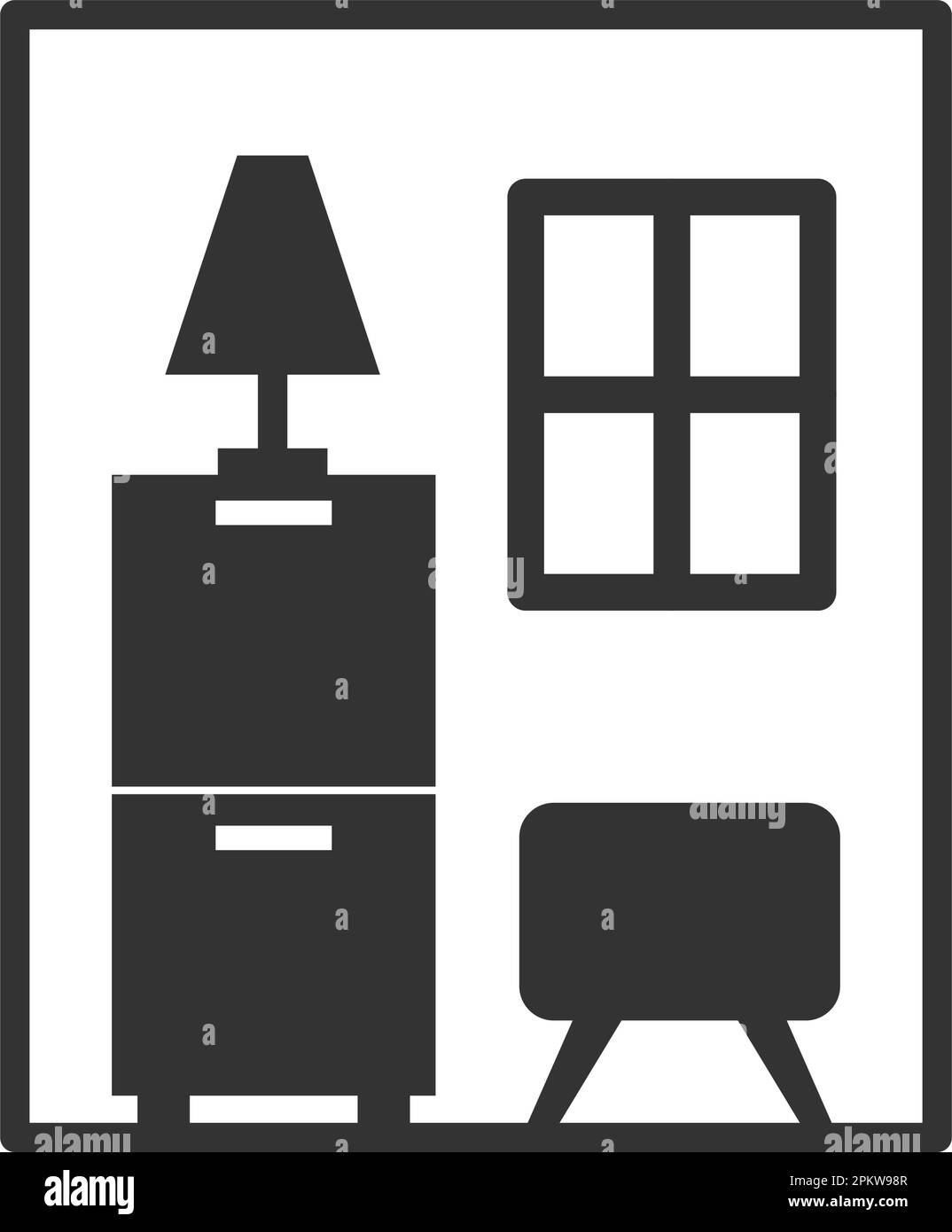 interior logo template. Icon Illustration Brand Identity. Isolated and ...