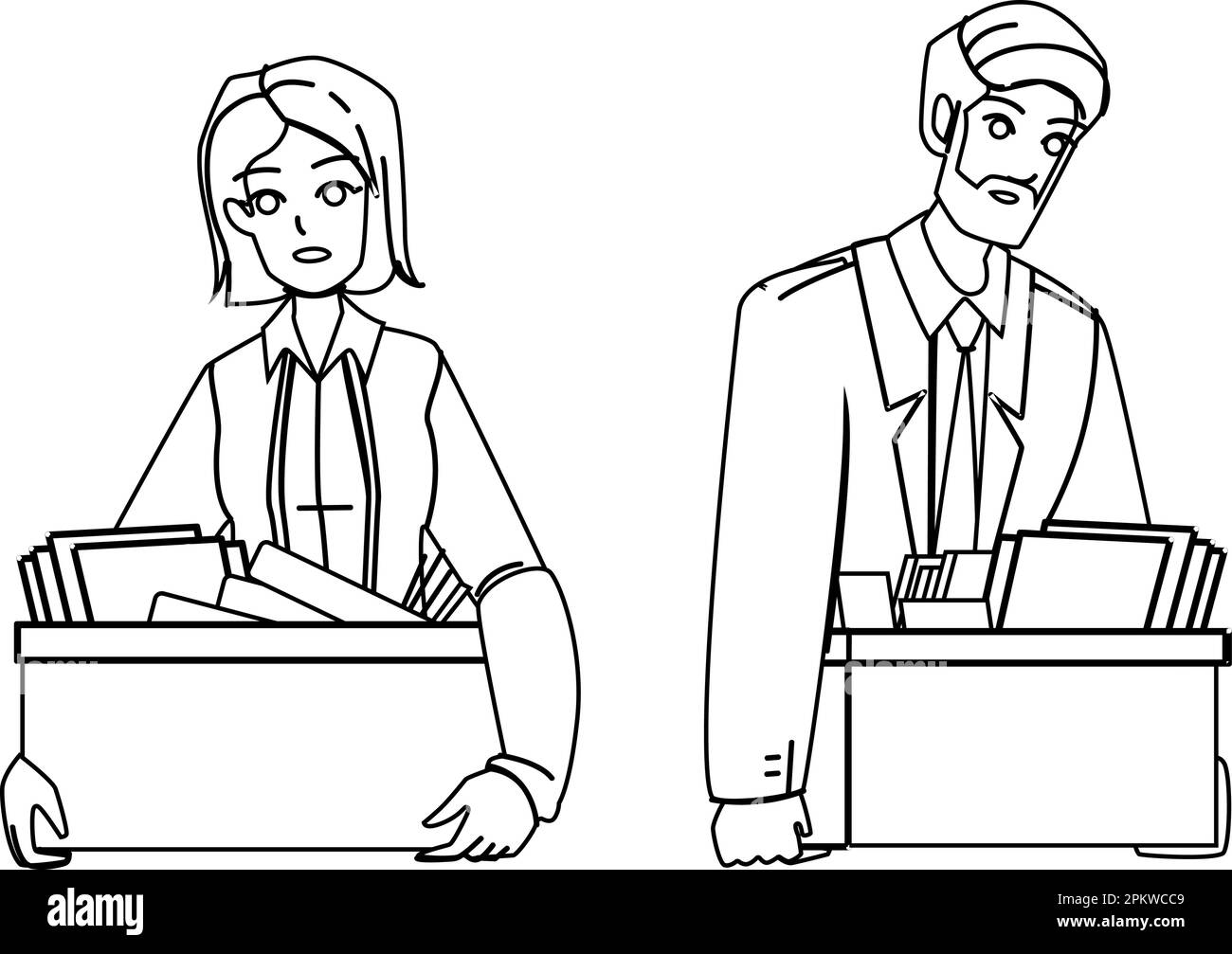dismissal-office-vector-stock-vector-image-art-alamy