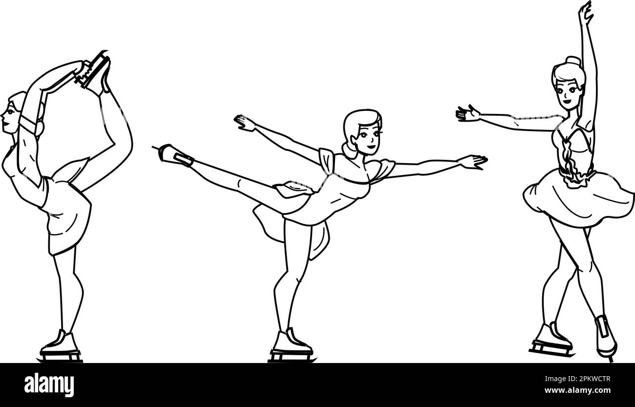 figure skating vector Stock Vector Image & Art - Alamy