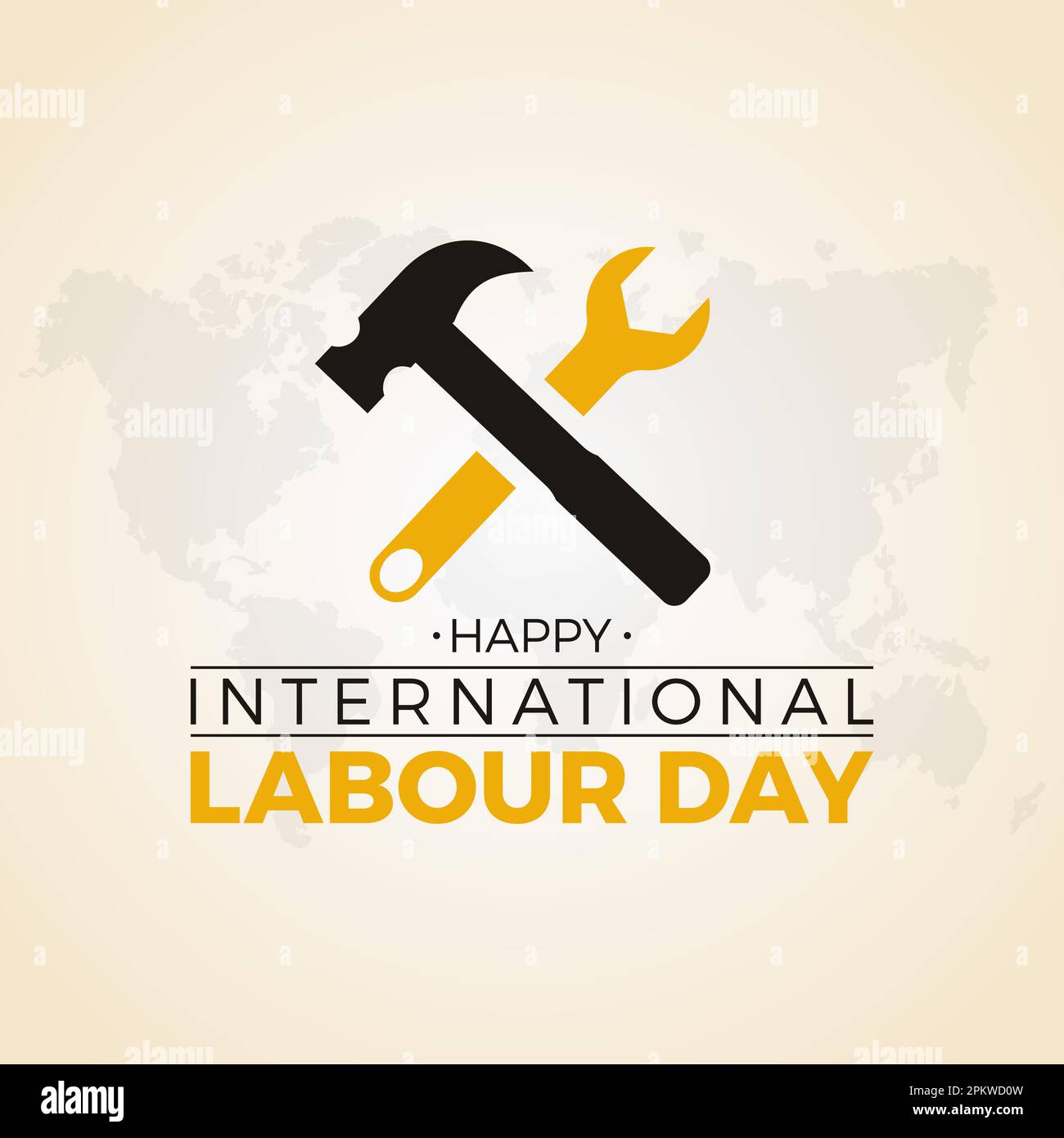 International labour day on 1st may. Happy labor day vector template for banner, greeting card, poster with background. Vector illustration Stock Vector